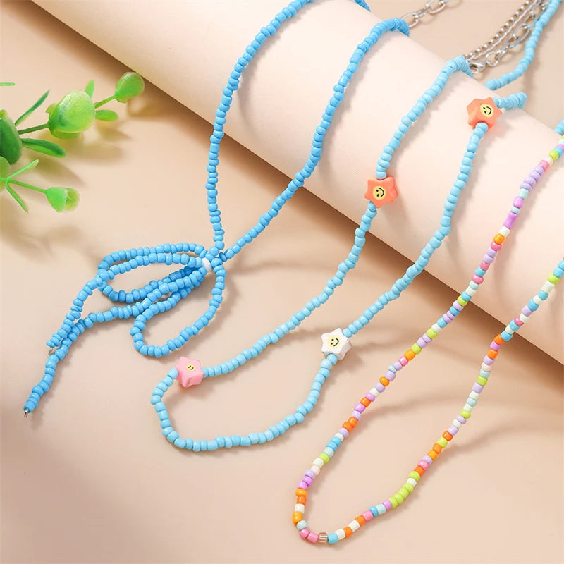 Multi-layer Colorful Beads belly Chain