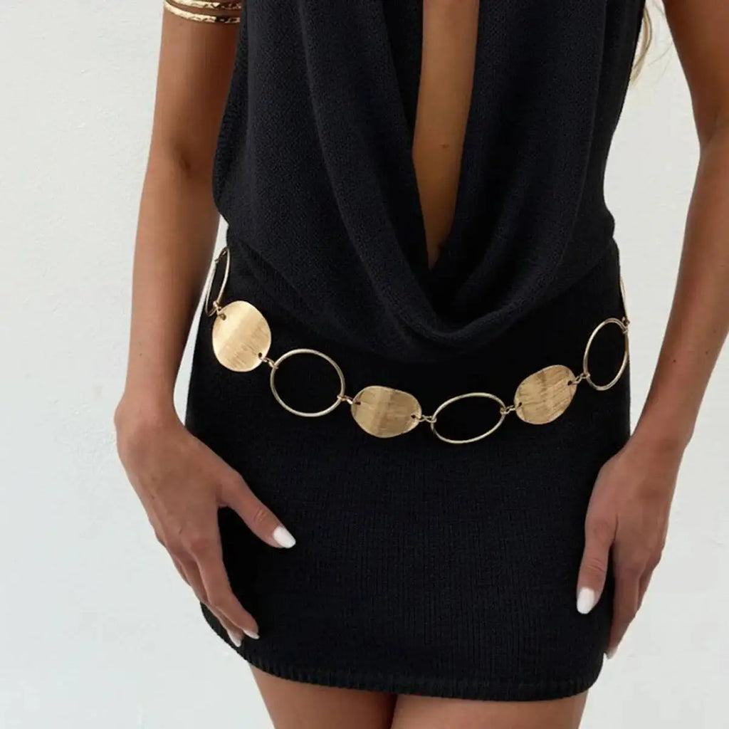 Out Round Waist Chain Belly Chain