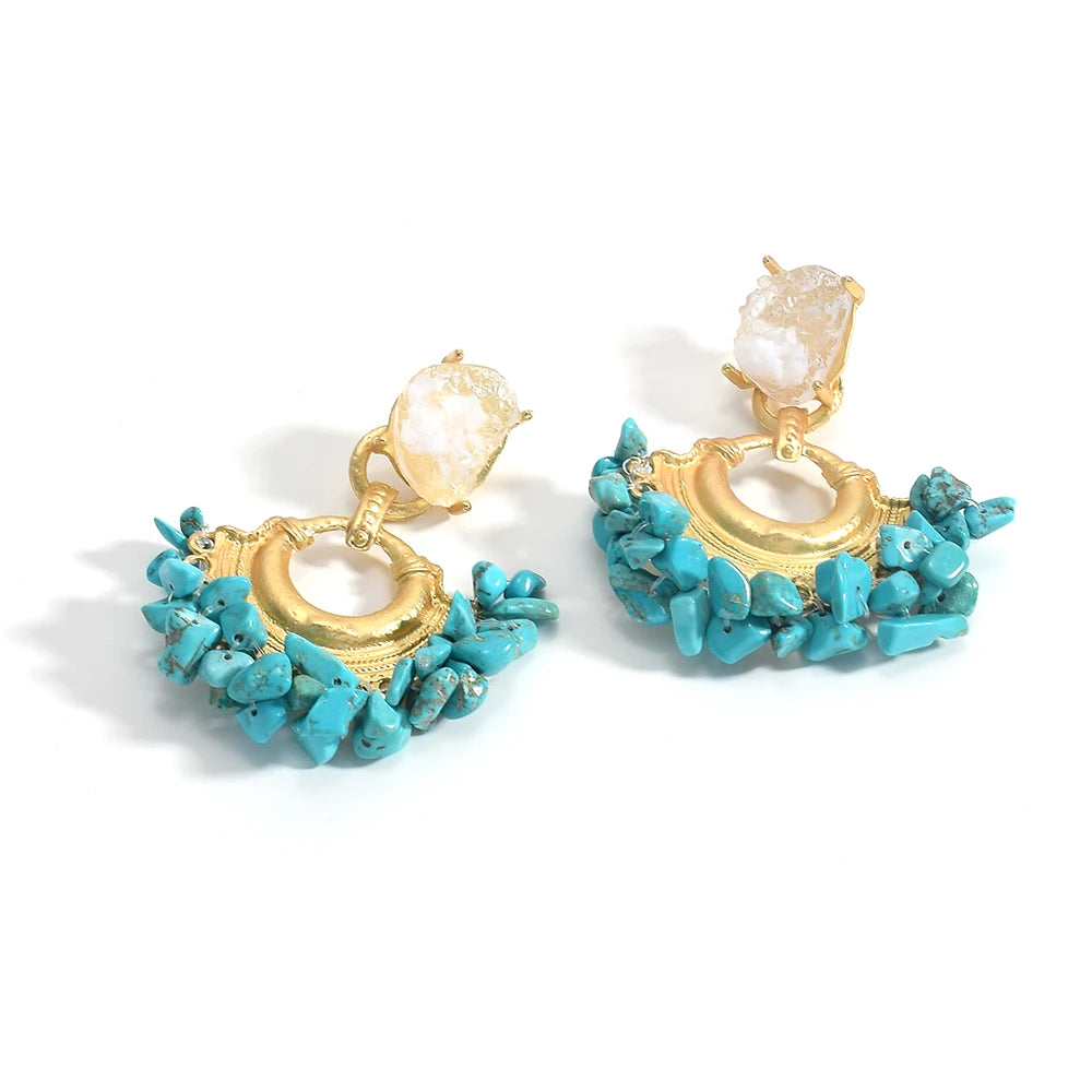 Vintage Handmade Beaded Earring