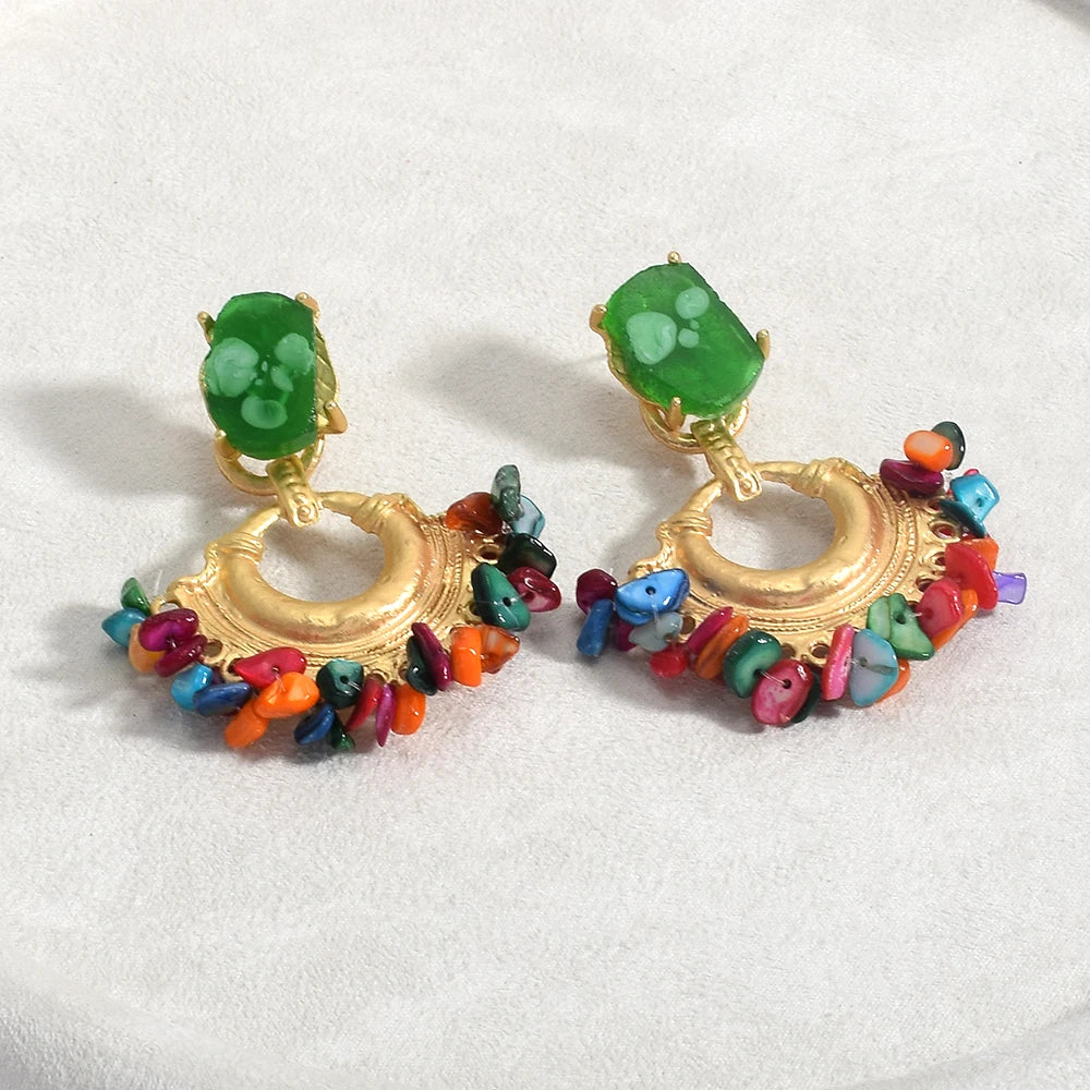 Vintage Handmade Beaded Earring