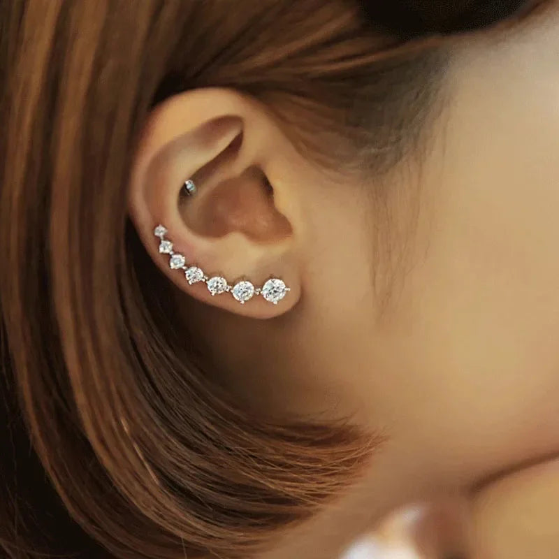 High Quality Super Shiny Zircon ft Earring